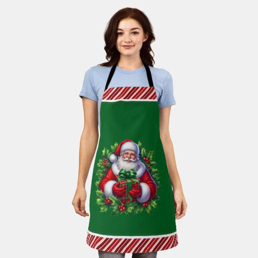 Tablier Joyeux Noël Père Noël (Porté)