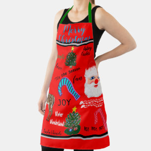 Tablier Joyeux Noël Père Noël Renne