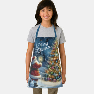 Tablier Joyeux Noël Père Noël Tout-En-Dessus Imprimer Tabl