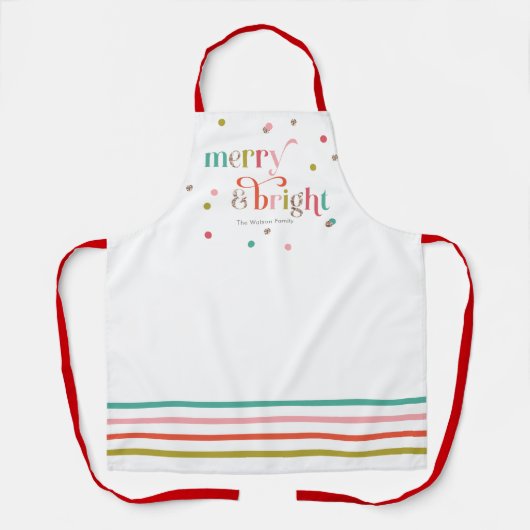 Tablier Joyeux Noël saison de Noël Apron (Recto)