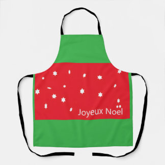 Tablier Joyeux Noel Snowflakes Apron