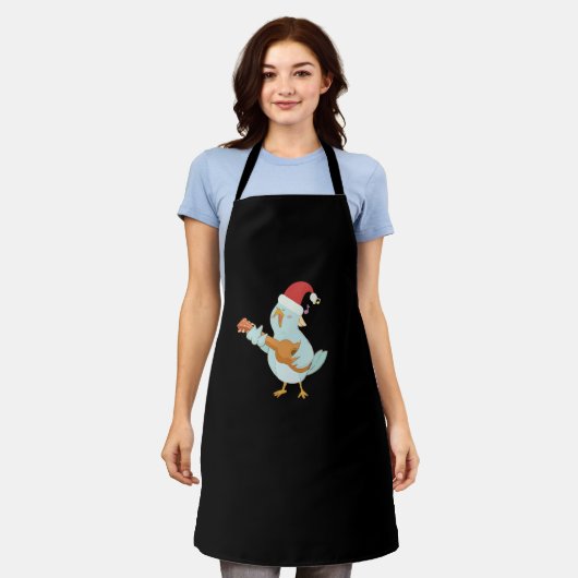 Tablier Joyeux Noël Ukulele (Porté)