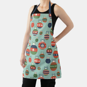 Tablier Joyeux Noël Vacances Vintage Ornement Motif