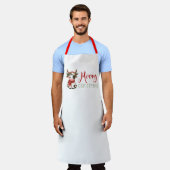 Tablier Joyeux Noël vache mignonne (Porté)