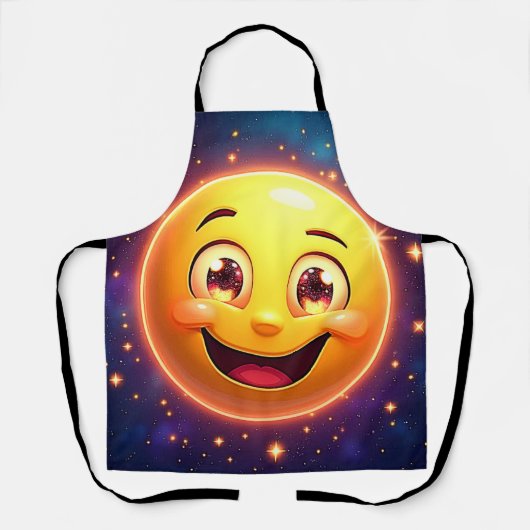 Tablier Joyeux oeil cosmique Emoji (Recto)