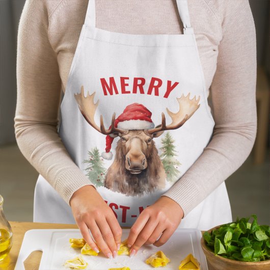 Tablier Joyeux orignal de Noël