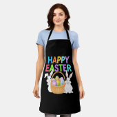 Tablier Joyeux Pâques 2025 Oeufs Lapin mignon lapin lapin (Porté)