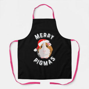 Tablier Joyeux Pigmas mignon et drôle Guinée Cochon Noël