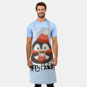 Tablier Joyeux Pingouin de vacances (Porté)