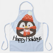 Tablier Joyeux Pingouin de vacances (Recto)