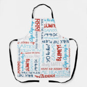 Tablier Joyeux Pirate Party Slogans Apron (Recto)
