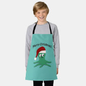 Tablier Joyeux poulpe de Noël (Porté)