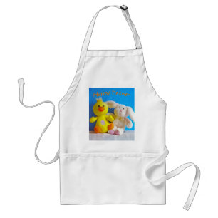 Tablier Joyeux poussin de Pâques + lapin