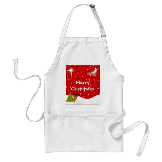 Tablier Joyeux renne de Noël ! - (Devant)