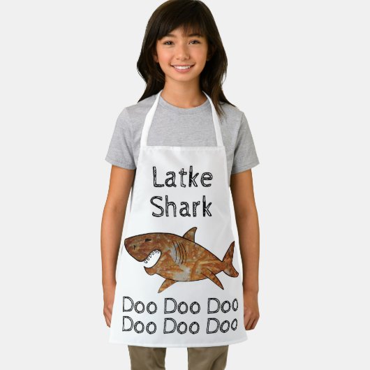 Tablier Joyeux requin Chanukah Latke (Insitu)