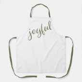Tablier Joyeux Script Simple Noël (Recto)