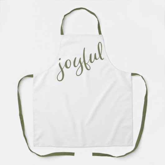 Tablier Joyeux Script Simple Noël (Recto)