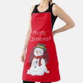 Tablier Joyeux Snowman de Noël (Insitu)