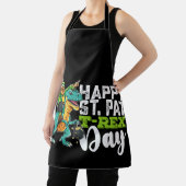 Tablier Joyeux St Patrick's Day Pat T Rex Dinosaur (Insitu)