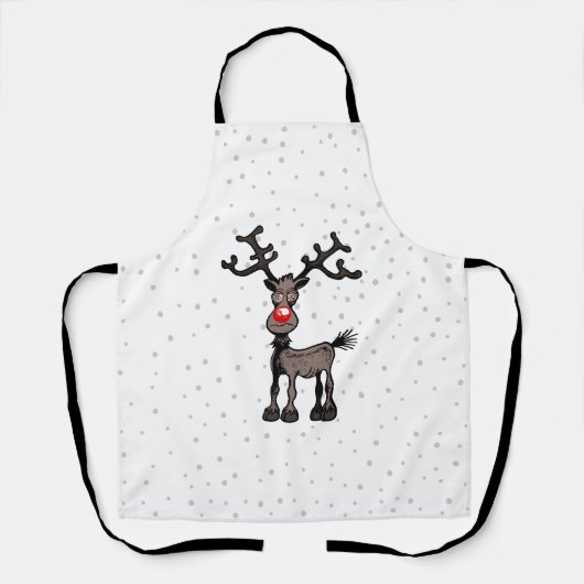 Tablier Joyeux Stressmas avec Rudolph (Recto)