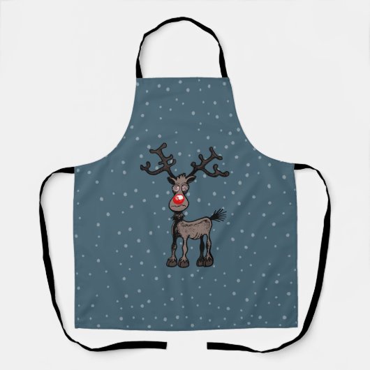 Tablier Joyeux Stressmas avec Rudolph (Recto)