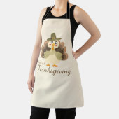 Tablier Joyeux Thanksgiving Dinde Mignonne Automne (Insitu)
