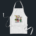 Tablier Joyeux Vegan<br><div class="desc">Si vous êtes végétalien et que vous aimez les modèles mignons, vous allez rire de nos T-shirts, tasses, magnets, cartes, autocollants, sacs fourre-tout, porte - clés, mousepads, sweat - shirts à capuche, gardiens et autres vêtements végétaliens avec des légumes stupides aux grands yeux, y compris une carotte, un brocoli, un...</div>