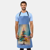 Tablier "Joyful Elegance : Christmas Tree Apron" (Porté)