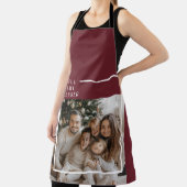 Tablier Joyful Merry Blessed Personalized Christmas Photo (Insitu)