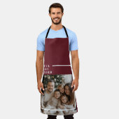 Tablier Joyful Merry Blessed Personalized Christmas Photo (Porté)