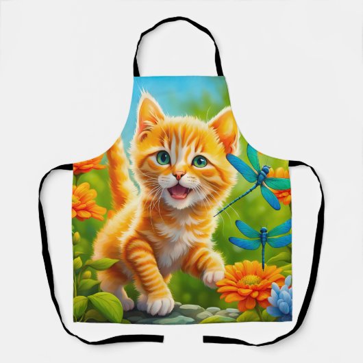 Tablier Joyous Kitten (Recto)