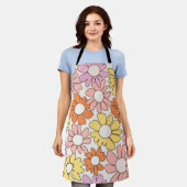 Tablier Jubilé de pétale doux rétro citrus (Porté)