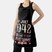 Tablier Juillet 1942 80e anniversaire 80 ans étonnant Flor (Insitu)