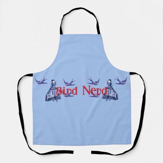 Tablier Jumelles pour femme Nerd (Recto)