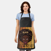 Tablier Junetdix Melanin Black African American Girl (Porté)