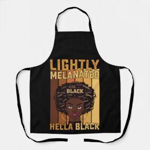 Tablier Juneteenth Légèrement Mélanisée Entièrement Noire