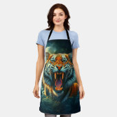 Tablier Jungle au clair de lune de tigres (Porté)