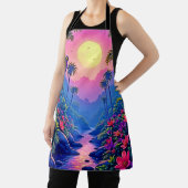 Tablier Jungle Lune Blue Parrot Paradise (Insitu)