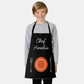 Tablier Junior chef filles gourmandes enfants (Porté)