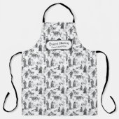 Tablier JUNIOR Handlers Chien Show Black Toile avec nom pe (Recto)