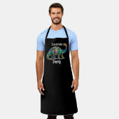 Tablier Jurassic Perk Colorful Dinosaur Black (Porté)