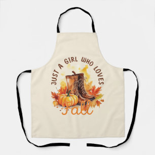 Tablier Just A Girl Who Love Fall - Cosy Autumn Vibes