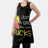 Tablier Just a Girl Who Loves Ducks - Cute Duck Lover Owne (Insitu)