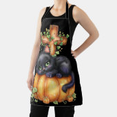 Tablier Juste en traînant, Pose-toi Kitten en Citrouille (Insitu)