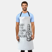 Tablier Juste trop ivre pour se concentrer, une citation d (Porté)