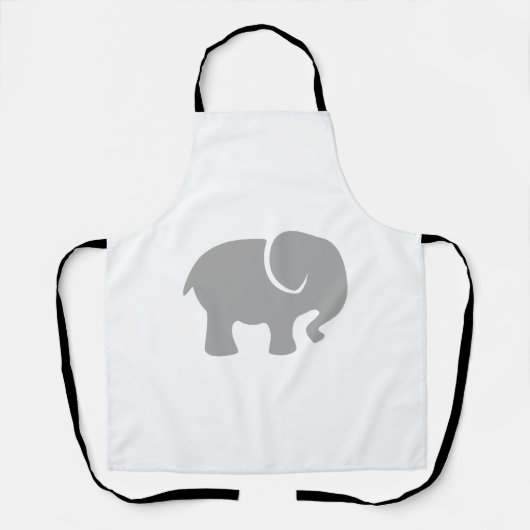 Tablier Juste un éléphant gris (Recto)