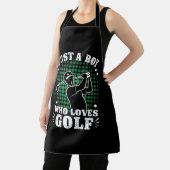 Tablier Juste un Garçon qui aime Golf Club Golfing (Insitu)