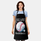 Tablier Juste un garçon qui aime le baseball (Porté)
