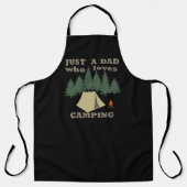 Tablier juste un père qui aime le camping et la randonnée (Recto)