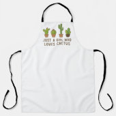 Tablier Juste une fille qui aime Cactus (Recto)
